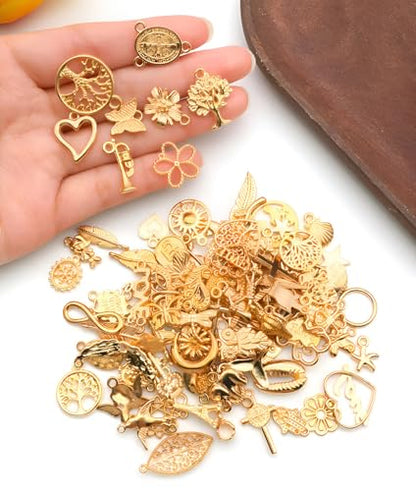 Jewelry Making Charms Pendants for Bracelet Bulk lot Necklace Earrings Keychain Charms Beads DIY Kit Trendy Craft