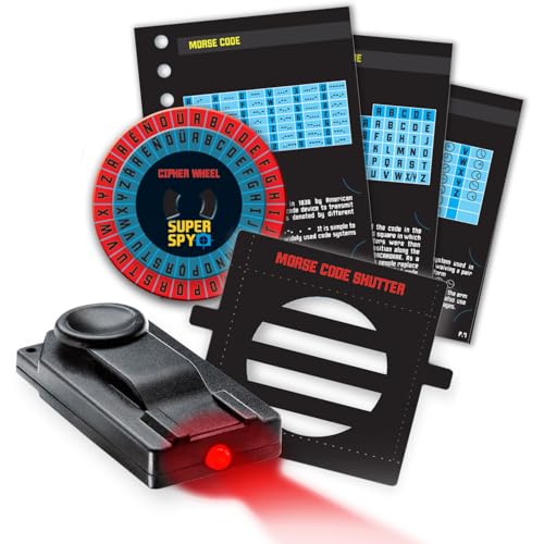 4M KidzLabs Spy Science Kit - Secret Messages Journal & Morse Code Set - style: Spy