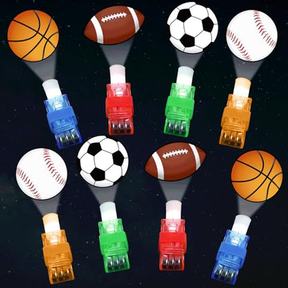 CHUNNIN 36 Pcs Sports LED Finger Lights Glow in Dark Party Favors - style: Sports