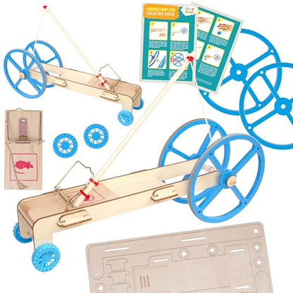 Mousetrap Car Kit, 2-Pack - Mouse Trap Physics STEM Project, Ages 8+ - size: 2 Pack