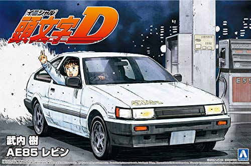 Aoshima Initials D No.10 Takeuchi Tree AE85 Levin 1/24 Scale Scale - Plastic Model Building Kit # 57346