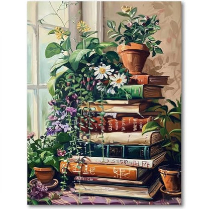 Plant Book Diamond Art Kits for Adults - Diamond Painting Kits 12X16 inch - color: Plant Book