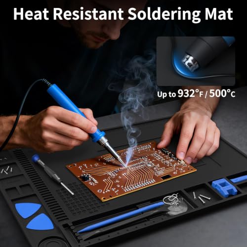 STREBITO Soldering Mat Electronics Mat Silicone Repair Mat 17.7''x11.8''
