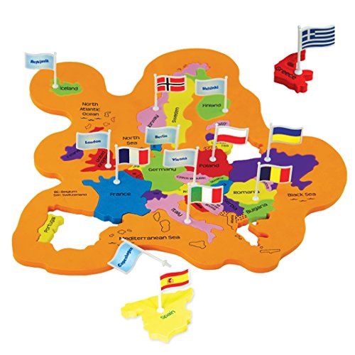 Imagimake Mapology World Map Puzzle - Includes Country Flags & Capitals | Fun Jigsaw Puzzle Kids Ages 5-8 | Educational Toys for Ages 8-13 | Geography Gifts for Girls & Boys 5, 6, 7, 8, 9, 10, 11, 12 - style: World with Capitals