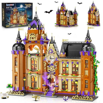 INSOON Magic School House Building Set with Lights for Adults, 3 in 1 Kit
