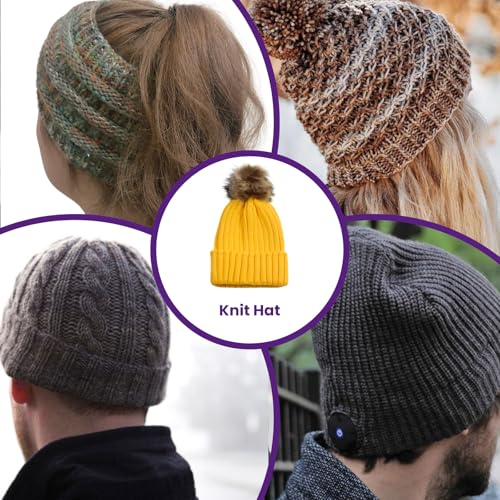SATUY Round Knitting Looms, 19cm Hats Loom with Crochet Hook & Needle - size: Round-19cm