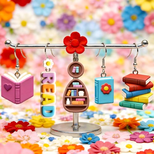 14Pcs Mini Bookshelf Polymer Clay Cutters Book Polymer Cutter - color: Book Elements