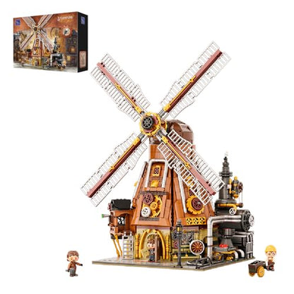 PANTASY Steampunk Windmill Workshop Building Set for Adults - size: Windmill Workshop