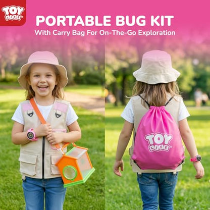 TOY Life Kids Explorer Kit with Bug Catcher for Kids, Bug Catching Kit with Bug Toys, Kid Safari Vest & Hat, Compass, Binoculars, Magnifying Glass, Educational Outdoor Toys Girls Kid Adventure Kit