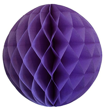 Lavender Honeycomb Balls, Set of 3 (12 inch, 8 inch, 5 inch) - color: Lavender