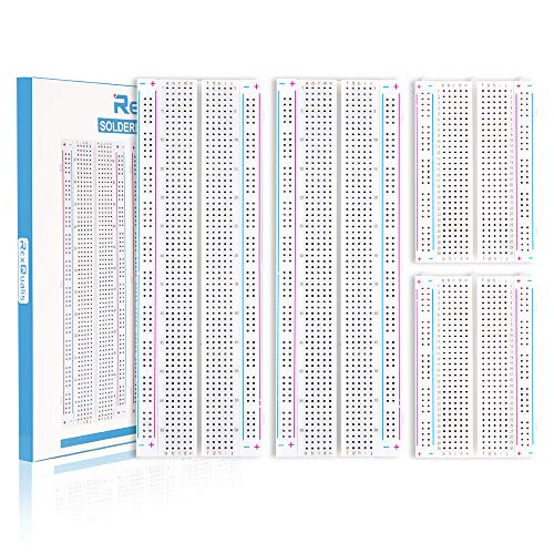 4PCS Breadboards Kit Include 2PCS 830 Point 2PCS 400 Point Solderless Breadboards for Proto Shield Distribution Connecting Blocks