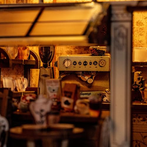 Book Nook Kit, DIY Miniature House Coffee Shop Dollhouse