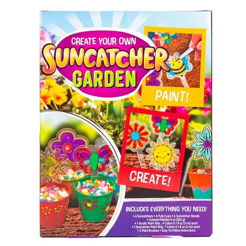 Made By Me Create Your Own Window Art Kit, Suncatcher Garden - style: Modern