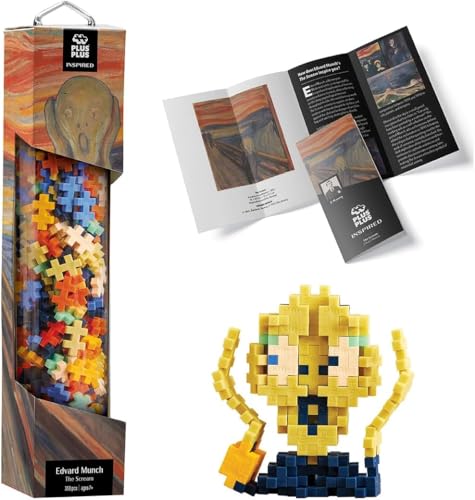 PLUS PLUS Inspired The Scream, Edvard Much, Art History Building Set 350 pc - color: The Scream, Edvard Munch