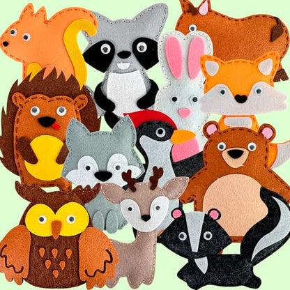 Sewing Kit for Kids Ages 4-8 - 12 Beginner DIY Kids Sewing Crafts Ages 4-7 - color: 2.0 Wood