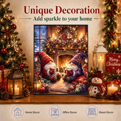 AUKELHJ Christmas Diamond Art Kits for Adults, Diamond Painting, 12x16 Inch - color: 03-Christmas, size: 12X16 inch