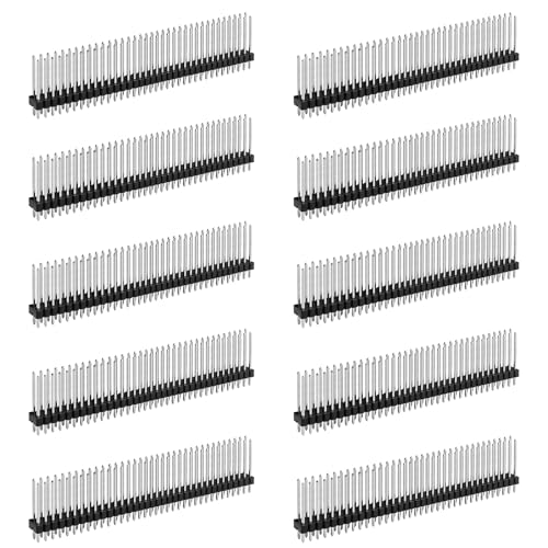 2x40 Pin Header Strip, 30mm, Dual Male Header Pins Connector - size: 30mm Single Row Plastic