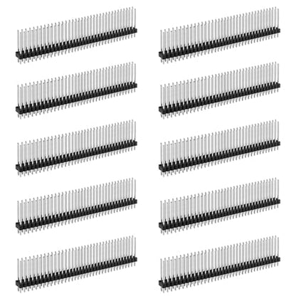 2x40 Pin Header Strip, 30mm, Dual Male Header Pins Connector - size: 30mm Single Row Plastic