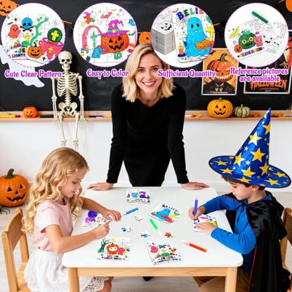 Halloween Crafts for Kids & Adults, Christian DIY Art Activities Kit Puzzle - color: Religious Halloween Colorful