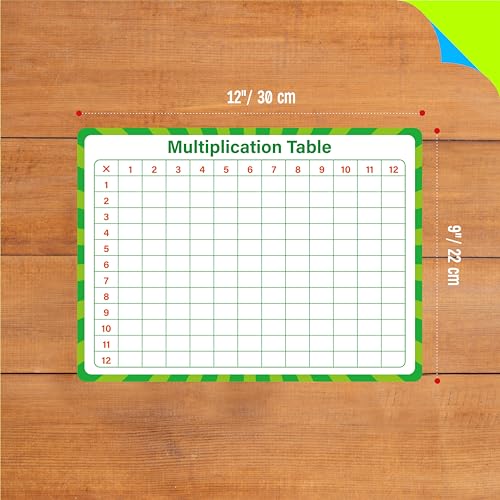 8 Packs Number Bond Whiteboards,Double Sided Dry Erase 1-12 Multiplication Chart Board Writable and Erasable White Board for Kids, Students,Classroom and Home (Each Measures 12” x 9”) Mathematics - color: Multiplication Learning Cards