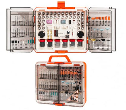 HARDELL 508PCS Rotary Tool Accessories Kit for Sanding Cutting Polishing - color: Orange