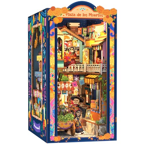 Fsolis Book Nook Kit for Adults - Día De Muertos - color: Plaza De Los Muertos