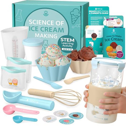 Tovla Jr. Kids Ice Cream Science Maker Kit | Real Reusable | Ages 5-12 - style: Ice Cream Making Kit
