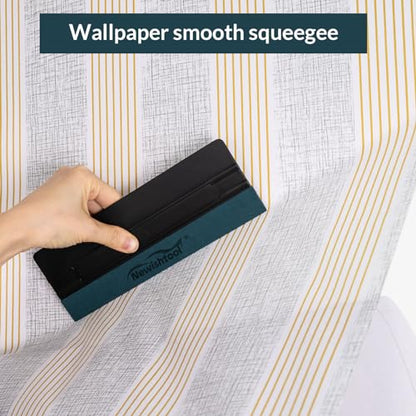 NEWISHTOOL 3 Pcs Vinyl Wrap Squeegee Different Size Felt Squeegee for Vinyl - color: 3 Pcs-black