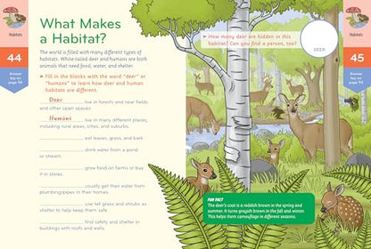 Nature Smarts Workbook, Ages 7–9: Learn about Wildlife, Geology, Earth Science, Habitats & More with Nature-Themed Puzzles, Games, Quizzes & Outdoor Science Experiments