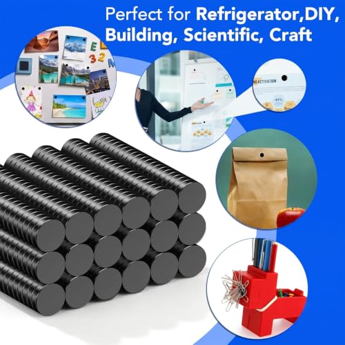 TRYMAG 280Pcs Small Neodymium Magnets, Black - color: Black, size: 3x2mm-280Pcs