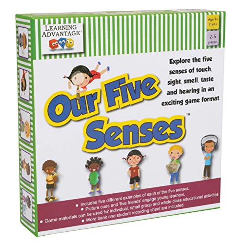 LEARNING ADVANTAGE Our 5 Senses, Learning Game for Kids Ages 3+