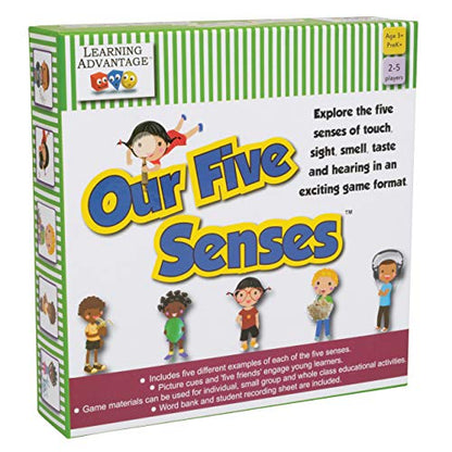 LEARNING ADVANTAGE Our 5 Senses, Learning Game for Kids Ages 3+
