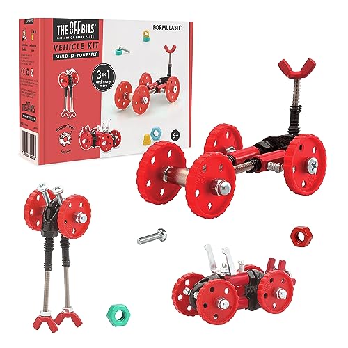 The Off Bits Vehicle Stem Building Toys, Educational Build Your Own Robot Toy for Kids Age 6 7 8 9+ Year Old Boys & Girls, Stem Engineering Kit, Construction Toys Steam Gift Ideas - FormulaBit