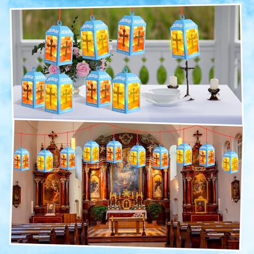 Simgoing 12 Sets Jesus is The Light Sunday School Lantern Crafts - style: Jesus