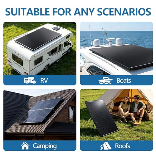 400W Solar Panel for Power Stations 12Volt/24 Volt 25% High-Efficiency ﻿ - size: 200W 2PCS
