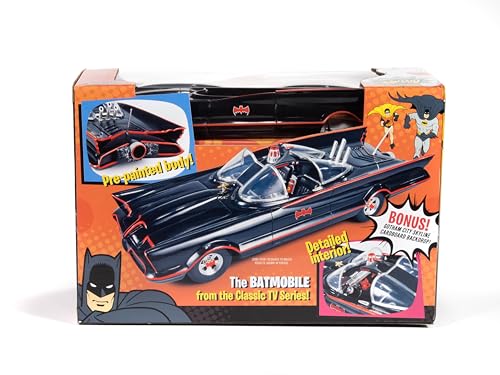 Polar Lights 1966 TV Batmobile Model Kit 1:25 Scale – SNAP Together, Pre-Painted Body, No Glue or Paint Needed