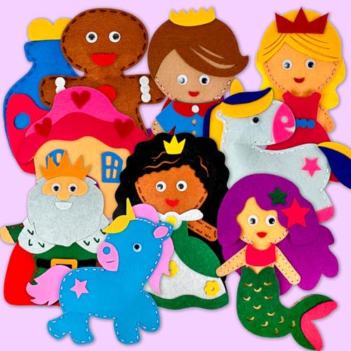 Sewing Kit for Kids Ages 8-12 - 12 Beginner DIY Kids Sewing Crafts Ages 4-8 - color: 1.0 Tale