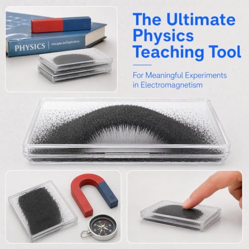 TOYANDONA 2pcs Magnetic Field Visualization Tool Iron Powder Boxes
