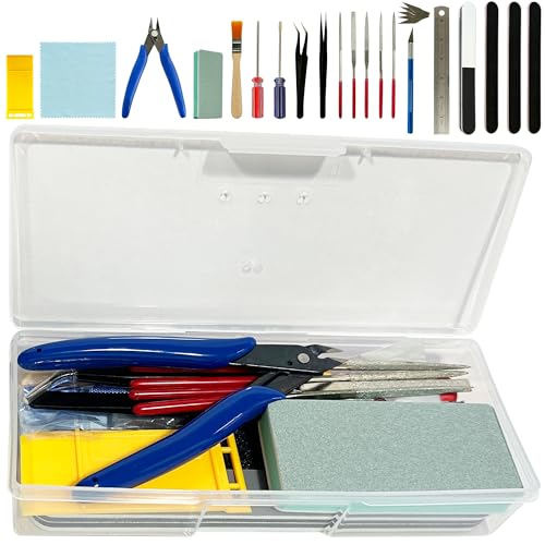 Modeler Basic Tools Kit Hobby Building Tools with Plastic Case