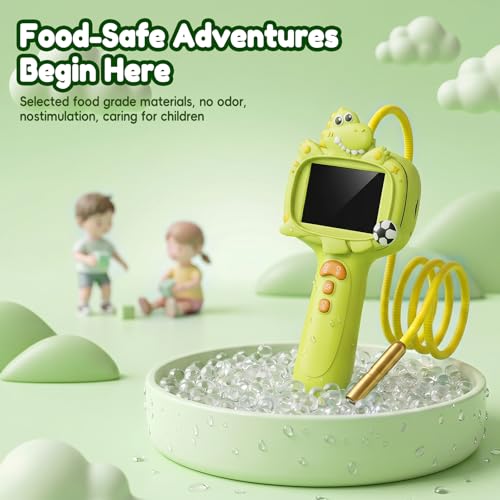 Kids Borescope Camera Toy with Light -STEM Science Educational Toy for 3 4 5 6 7 8 Years Old Boys & Girls Birthday Gift-Discovery & Exploration Toddler Young Child-650mAh Battery Included - color: Dinosaurs