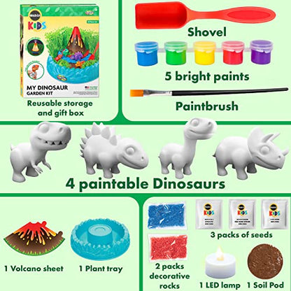Creative Kids Miracle GRO Dinosaur Garden Kit, Multicolor - style: Dinosaur Garden