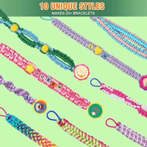 GILI Friendship Bracelet Making Kit - DIY Arts & Crafts for Girls Age 8-12 - color: yellow