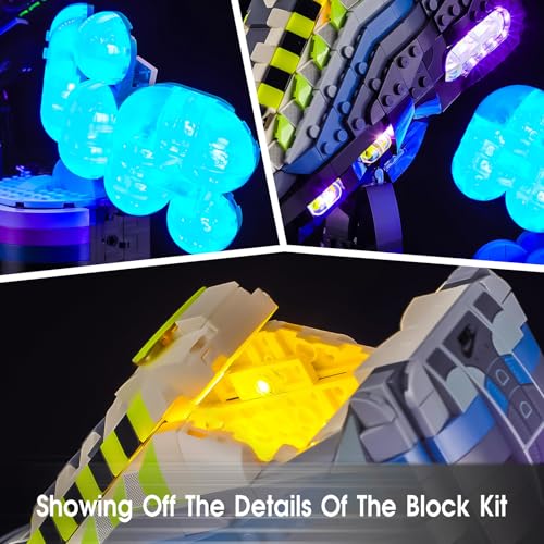 LED Light Set Compatible with Lego Editions Nike Air Max 95 43025 Set, Light Kit for Lego 43025 Building Blocks Model, Not Included The Model Set - color: Blue