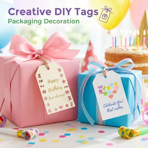 LOVEINUSA 10Pack Shape Paper Hole Punch Craft Set, Scrapbook Supplies - style: multicolored