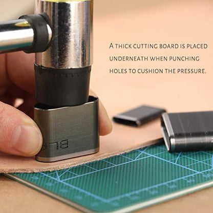 Yizzvb 52 Shape Style Leather Hole Punch, Leather Cutting Dies Tool - size: 52 Shapes
