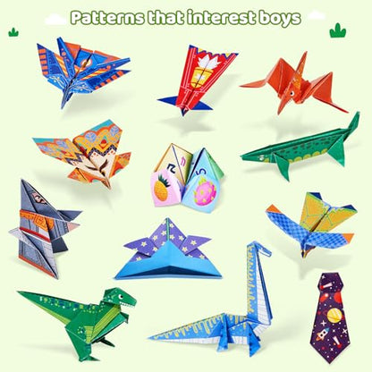 GAMENOTE Origami Kit for Kids Ages 8-12, 72 Adventure Projects, 180 Sheets
