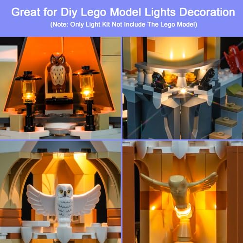 Upgraded Led Light Kit for Lego Castle Owlery Building Set, Compatible with Lego 76430 (Model Not Included)