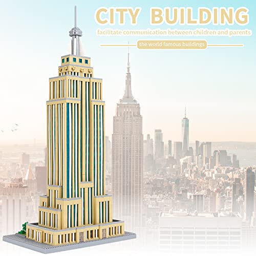 Mini Building Block Set, World Architecture Model Micro Mini Blocks Famous Landmark Model Building Toys, 3819 PCS - color: Famous Landmark