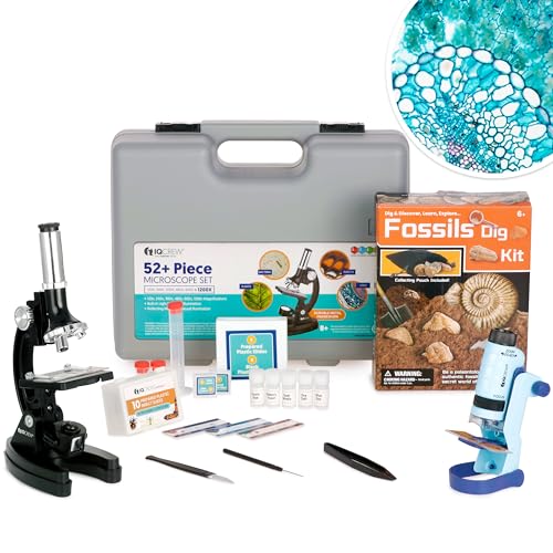 AmScope M30-ABS-KT2-KVB2 Black Metal Arm Starter - style: C) Kit + Fossil Dig Kit