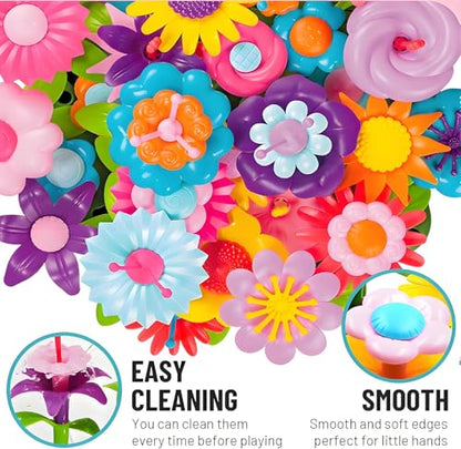 99pcs Flower Garden Building Toys Set - STEM Montessori Toys for Girls - size: Super Set - 99pcs